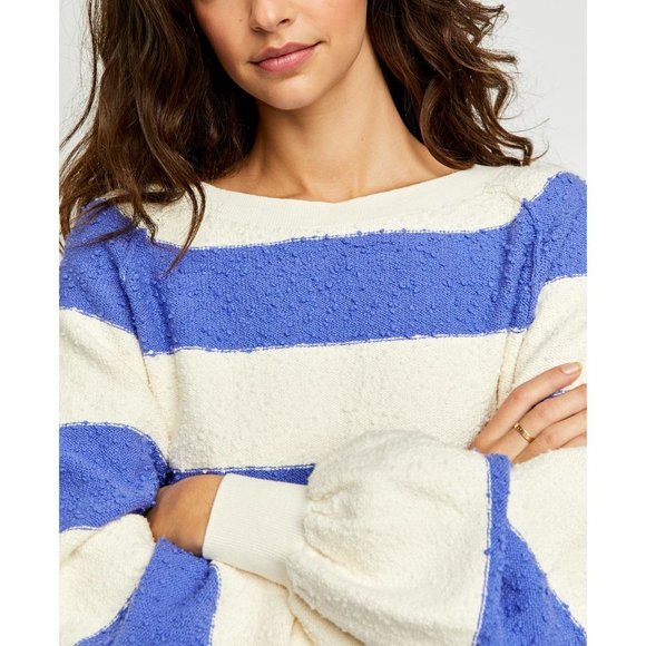 NWT Free People Found My Friend Stripe / Lavender Cream Combo - Picture 4 of 6